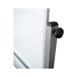 Luxor Dry-Erase Mobile Combination Ghost Grid/Whiteboard, Aluminum Frame, 36