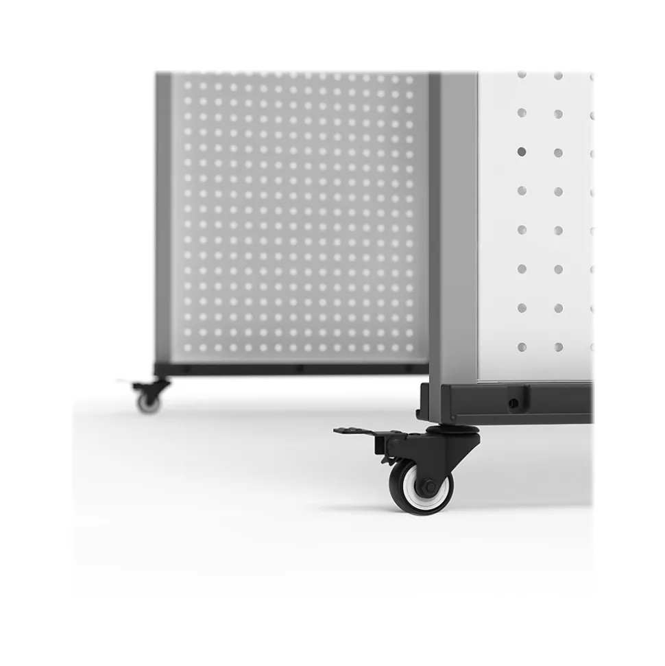 Luxor 32"-38"H Adjustable Standing Modular Makerspace and Science Lab Table, White (DTTB001)