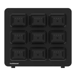 Luxor KwikBoost EdgePower 9-Bay Base Desktop Charging Station, Black (KBEP-BASE9)