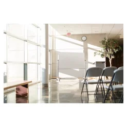 Luxor Steel Mobile Dry-Erase Whiteboard, Aluminum Frame, 40