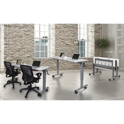 Luxor 71"W Sit & Stand Desk, Melamine (STAND-NESTC-72)