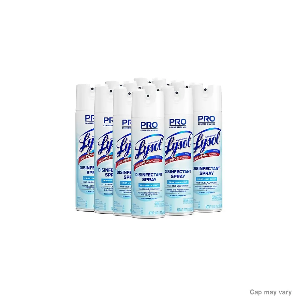 Lysol Disinfectant Spray, Crisp Linen Scent, 19 oz. (1920079329)