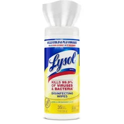 Lysol Disinfecting Wipes, Lemon and Lime Blossom, 35 Wipes/Canister, (81145)
