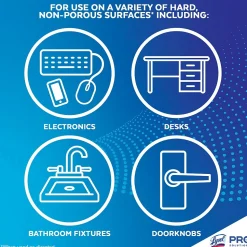 Lysol Disinfecting Wipes To Go, Lemon & Lime Blossom, 15 Wipes/Pack (1920099717)