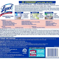 Lysol Disinfecting Wipes, Crisp Linen, 80 Wipes/Pack (1920089346)
