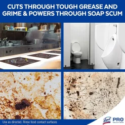 Lysol Power Clean Concentrated Multi-Surface Cleaner, Sparkling Lemon & Sunflower Essence Scent, 28 oz, 9/Carton (19200-82513CT)