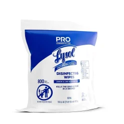 Lysol Pro Disinfecting Wipes, Lemon & Lime Blossom Scent, 800 Wipes/Refill Bag, 2 Bags/Carton (1920099857)