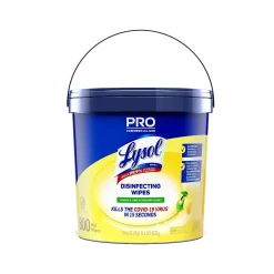 Lysol Pro Disinfecting Wipes, Lemon & Lime Blossom Scent, 800 Wipes/Canister, 2 Canisters/Carton (19200-99856CT)