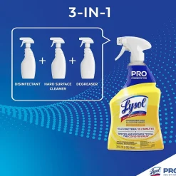 Lysol Professional Advanced Deep Clean All Purpose Cleaner, Lemon Breeze Scent, 32 oz., 12/Carton (1920000351CT)