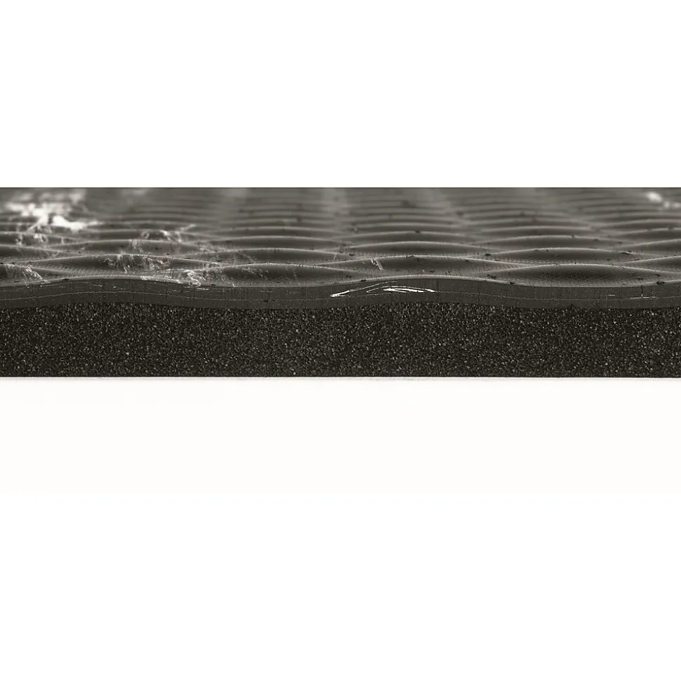 M + A Matting Hog Heaven Marble Anti-Fatigue Commercial Floor Mat, 11.92' x 2.67', Midnight Swirl (44910312100)