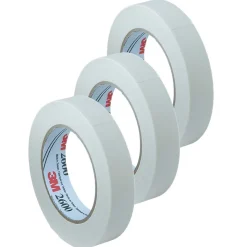 3M 2 in x 60 yds., Masking Tape, White, 3 Rolls (MMM260048A-3)