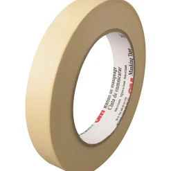 3M™ 203 Masking Tape, 3/4" x 60 yds., Natural, 12/Case (T93420312PK)