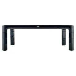 3M Adjustable Monitor Laptop Stand, 1.7" to 5.5", Holds Up to 20 lbs., Black (MS85B)