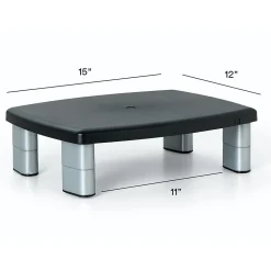 3M Adjustable Monitor Stand, Holds up to 80 lbs. Height Adjustable From 1 in. to 5 7/8 in. (MS80B)