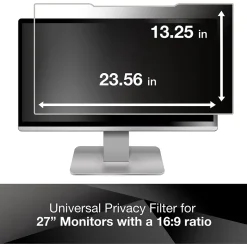 3M Anti-Glare Filter for 27" Widescreen Monitor, 16:9 Aspect Ratio (AG270W9B)