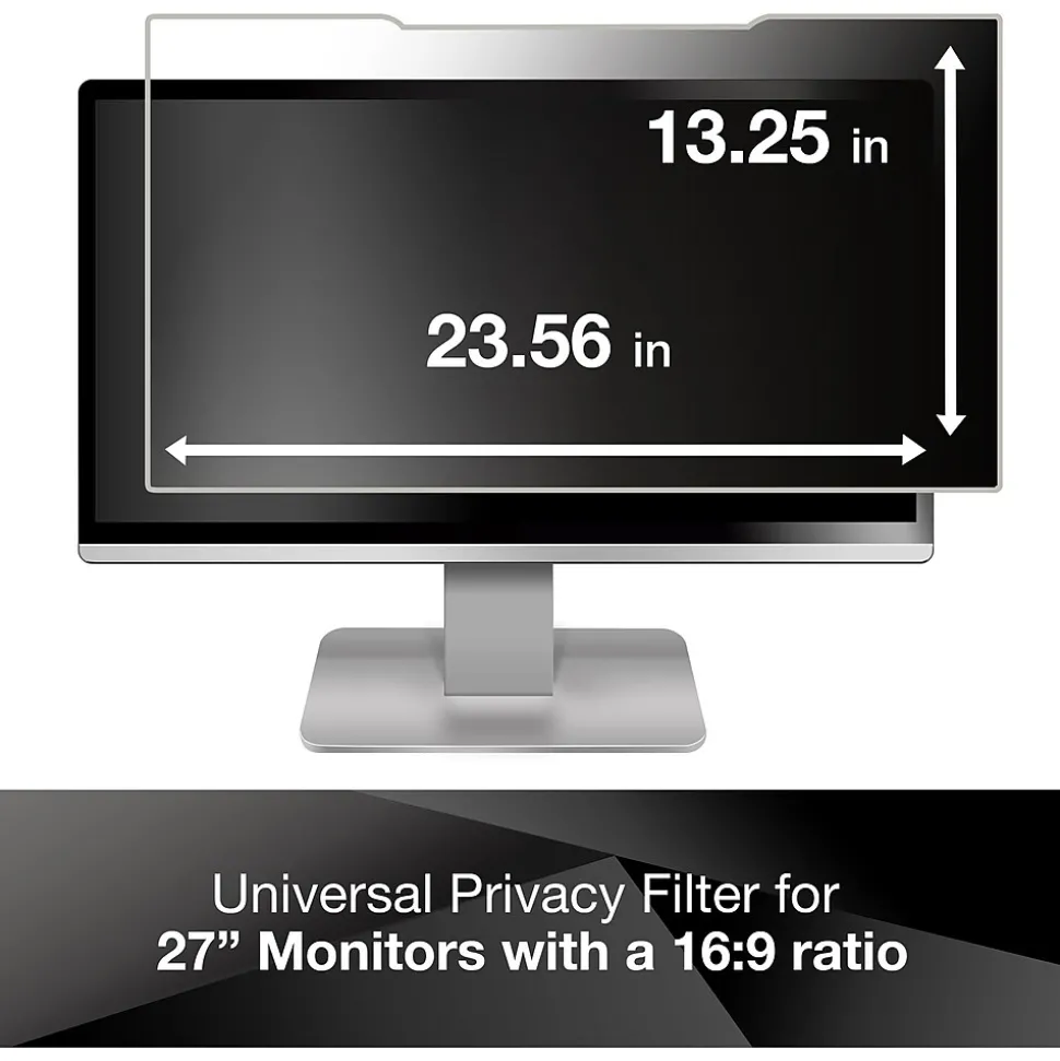 3M Anti-Glare Filter for 27" Widescreen Monitor, 16:9 Aspect Ratio (AG270W9B)