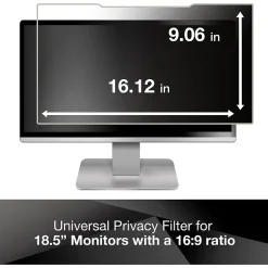3M Anti-Glare Privacy Filter for 18.5" Widescreen Monitor, 16:9 Aspect Ratio (PF185W9B)
