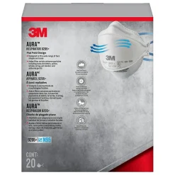 3M Aura N95 Particulate Respirator, White, 20/Pack (9205P-20-DC)