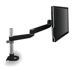 3M Dual-Swivel Monitor Arm, Up to 24" Monitor, Holds Up to 30 lbs., Black (MA140MB)