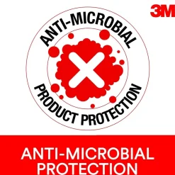 3M™ Foam Wrist Rest for Keyboards, Black, Durable Fabric Cover, Anti-microbial Product Protection (WR209MB)