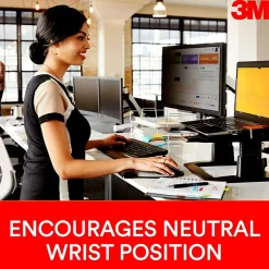 3M Gel Wrist Rest for Keyboards, Non-Skid Base, Black (WR310LE)