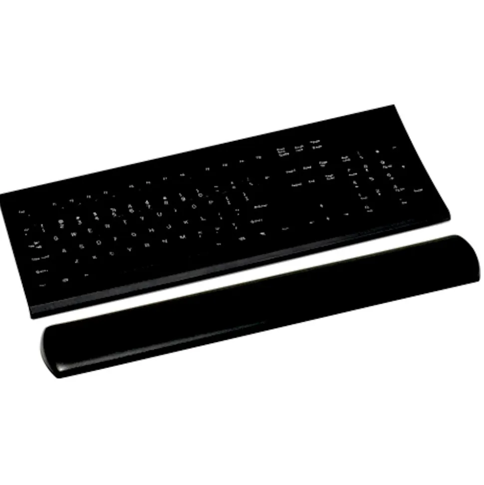 3M Gel Wrist Rest for Keyboards, Non-Skid Base, Black (WR310LE)