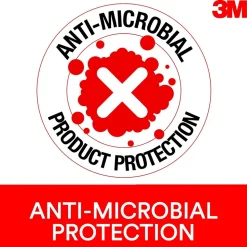 3M Gel Wrist Rest for Mouse, Black, Easy to Clean Cover, Anti-microbial Product Protection (WR305LE)