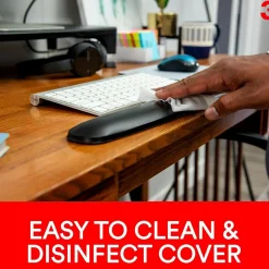 3M Gel Wrist Rest with Platform for Keyboard, Non-Skid Base, Gray (WR420LE)