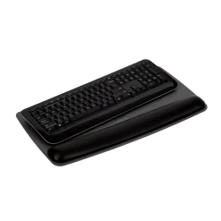 3M Gel Wrist Rest with Platform for Keyboard, Non-Skid Base, Gray (WR420LE)