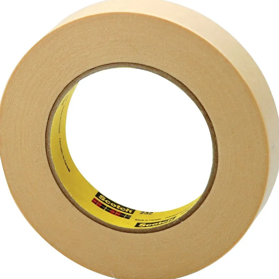 3M™ High Performance Masking Tape, 1" x 60 yds., Tan (2321)