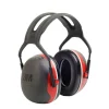 3M Occupational Health & Env Safety Over-the-Head Earmuffs Black & Red Each