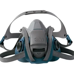 3M Occupational Health & Env Safety Reusable Respirator, Large, Gray/Teal (665565321)