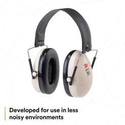 3M PELTOR Optime 95 Folding Earmuffs H6F/V, Over-the-Head, Beige (MMMH6FV)