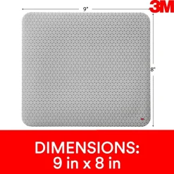 3M™ Precise™ Mouse Pad Enhances the Precision of Optical Mice, Non-Skid, Foam Back, 9" x 8", Bitmap, (MP114-BSD1)
