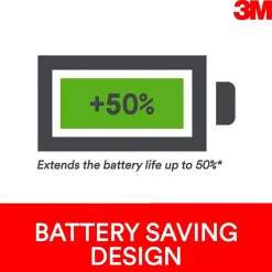 3M™ Precise Vertex Mouse Pad with Gel Wrist Rest, Non-Skid Base, Black/Silver (MW310LE)