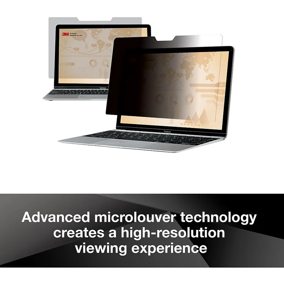 3M Privacy Filter for 13" Apple MacBook Air, 16:10 Aspect Ratio (PFNAP002)