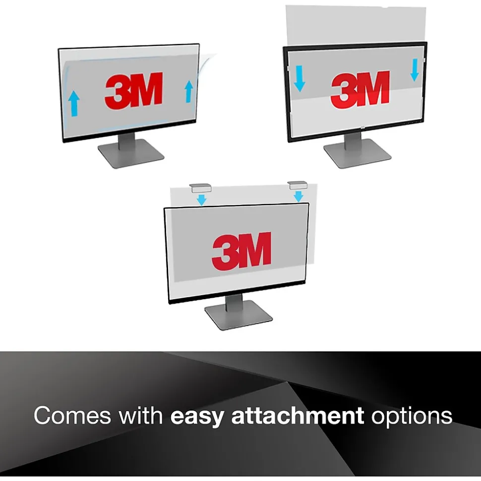 3M Privacy Filter for 27.0 in Full Screen Monitor with 3M COMPLY Magnetic Attach, 16:9 Aspect Ratio (PF270W9E)