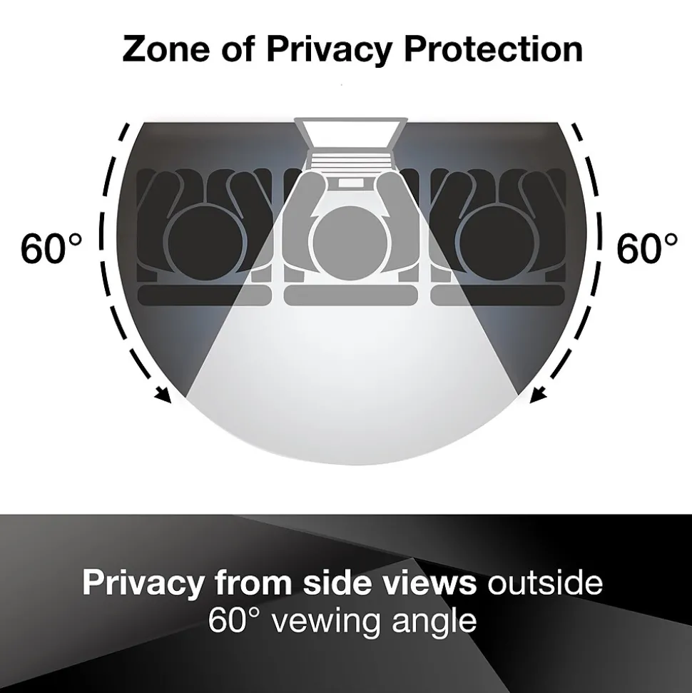 3M Privacy Filter for 13.3" Widescreen Laptop with COMPLY Attachment System, 16:9 Aspect Ratio (PF133W9B)