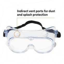 3M Safety Splash Goggle 334, Clear Lens (40660)