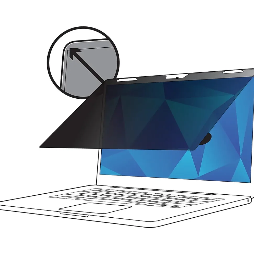 3M™ Touch Privacy Filter for 12.3" Full Screen Laptop with COMPLY™ Attachment System (PF123C3E)