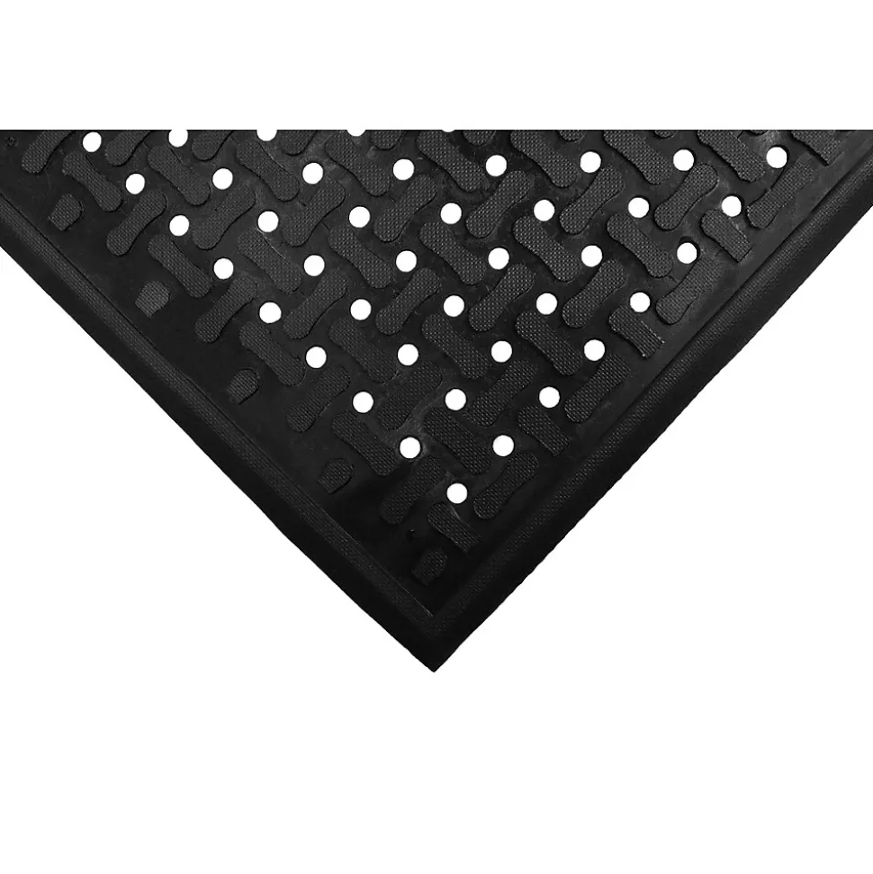 M+A Matting Comfort Flow Anti-Fatigue Mat, 56" x 34 Black (420135900)