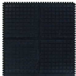 M+A Matting Hog Heaven III Comfort Anti-Fatigue Mat, 3' x 3.32', Black Side (447202100)