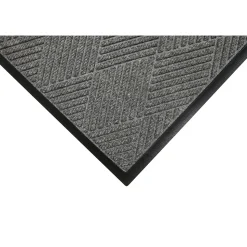 M+A Matting WaterHog Max Diamond Classic Mat, Universal Cleated, 3' x 5', Grey Ash (22957335070)
