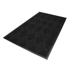 M+A Matting WaterHog Max Diamond Classic Mat, Universal Cleated 3' x 5', Black Smoke (22957035070)