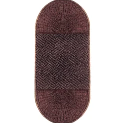 M+A Matting WaterHog Max Grand Diamond, Mat + Two Ends, Universal Cleated, 4' x 12.6', Maroon (2250000000000)