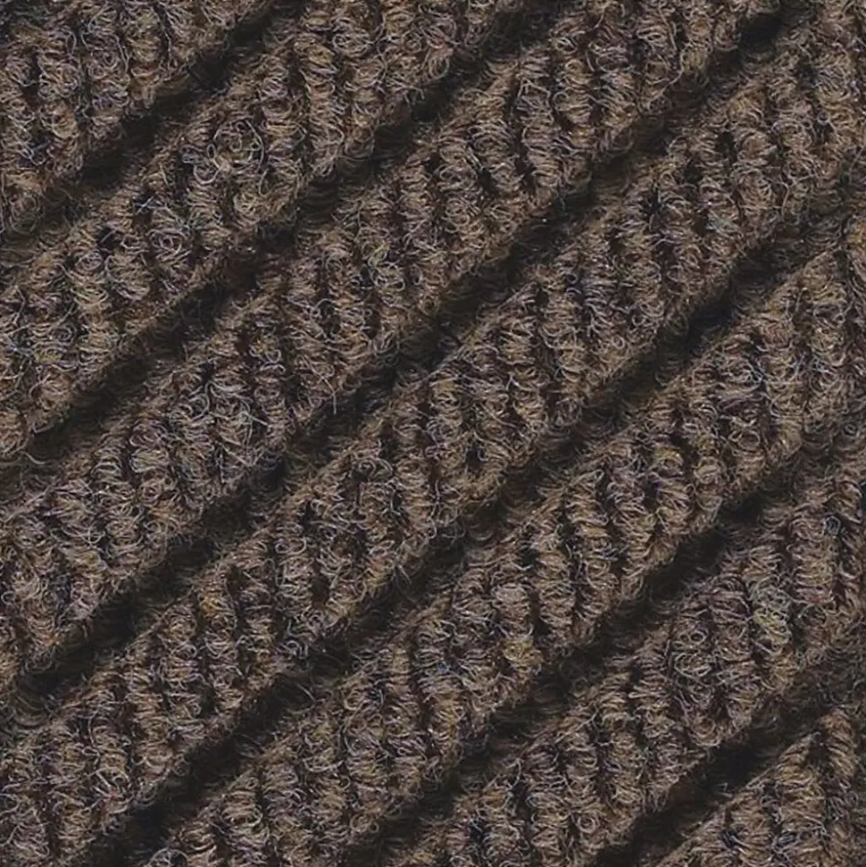 M+A Matting WaterHog Max Grand Diamond, Mat + Two Ends, Universal Cleated, 4' x 12.6', Chestnut Brown (2249750000000)