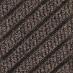 M+A Matting WaterHog Max Grand Diamond, Mat + One End, Universal Cleated, 4' x 5.9', Chestnut Brown (2224880000000)