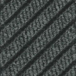 M+A Matting WaterHog Max Grand Diamond, Mat + One End, Universal Cleated, 3' x 10', Black Smoke (2220000000000)