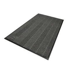 M+A Matting WaterHog Max Herringbone Classic Mat, Universal Cleated, 3' x 5', Grey Ash (22407335070)