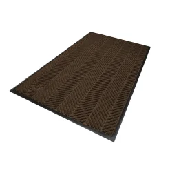 M+A Matting WaterHog Max Herringbone Classic Mat, Smooth, 3' x 5', Chestnut Brown (22407535170)